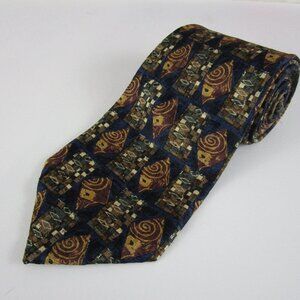 ERMENEGILDO zegna silk tie mens geometric